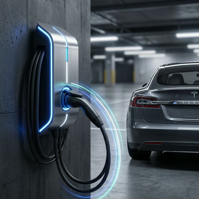 Instalación profesional de cargador para vehículo eléctrico